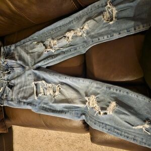 Distressed Blue Jeans for Women